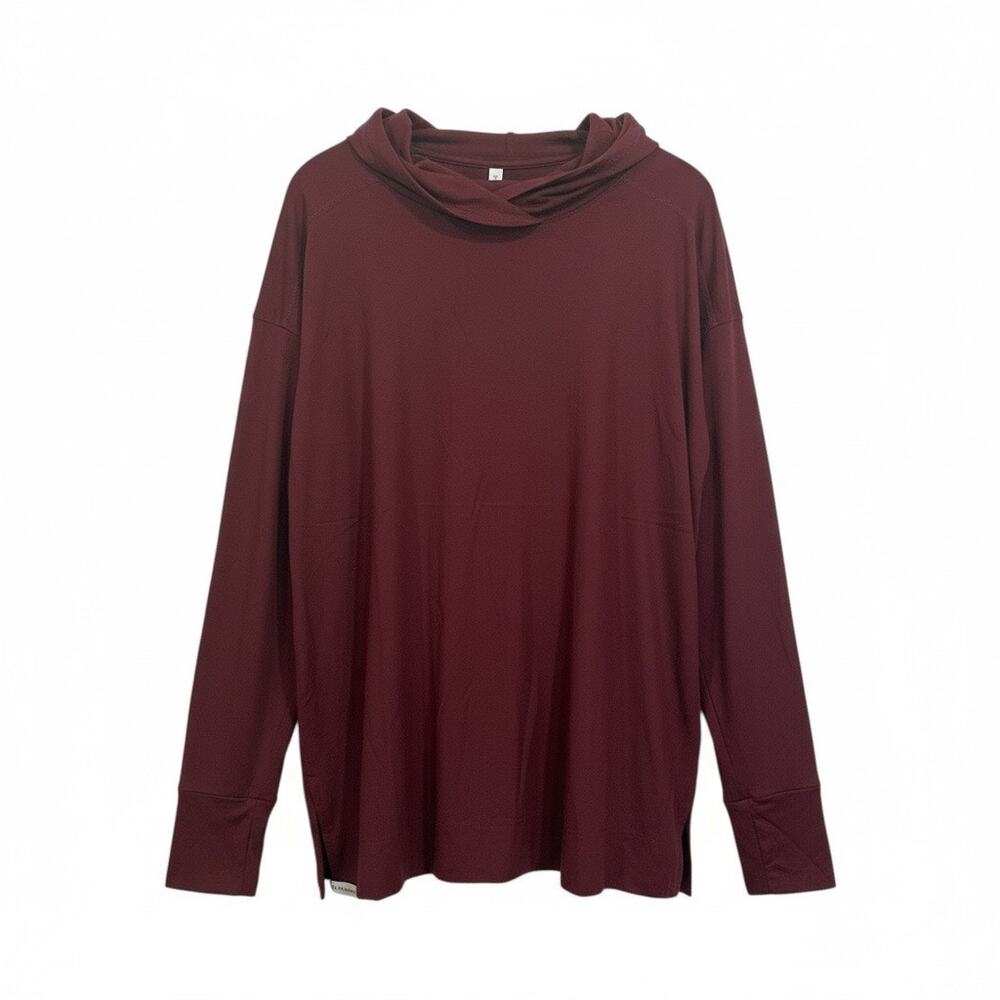 Holloway Ventura Eco Revive Soft Knit Hoodie XL Maroon Thumbholes NWT